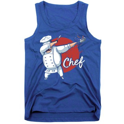 Dabbing Chef Japan Flag Chef Cook Cool Gift Tank Top