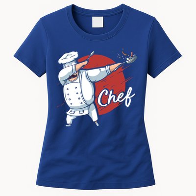 Dabbing Chef Japan Flag Chef Cook Cool Gift Womens T-Shirt