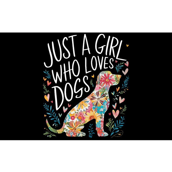 Dog Cute Just A Girl Who Loves Dogs Bumper Sticker