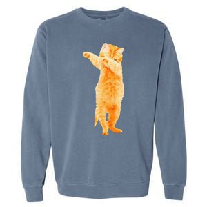 Dabbing Cat Kitten Funny Dab Dance Kitty Funny Gift Garment-Dyed Sweatshirt