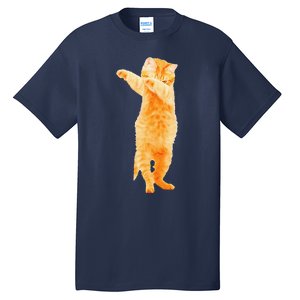 Dabbing Cat Kitten Funny Dab Dance Kitty Funny Gift Tall T-Shirt