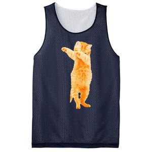 Dabbing Cat Kitten Funny Dab Dance Kitty Funny Gift Mesh Reversible Basketball Jersey Tank