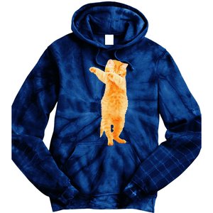 Dabbing Cat Kitten Funny Dab Dance Kitty Funny Gift Tie Dye Hoodie