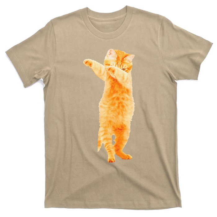 Dabbing Cat Kitten Funny Dab Dance Kitty Funny Gift T-Shirt