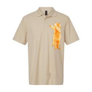 Dabbing Cat Kitten Funny Dab Dance Kitty Funny Gift Softstyle Adult Sport Polo