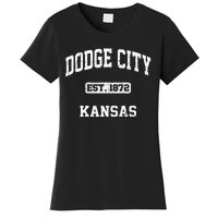 Dodge City Kansas KS Vintage State Athletic Style Women's T-Shirt