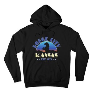 Dodge City Kansas Ks Wild Horse Hoodie