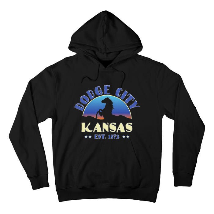 Dodge City Kansas Ks Wild Horse Tall Hoodie