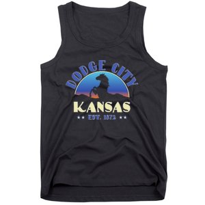 Dodge City Kansas Ks Wild Horse Tank Top