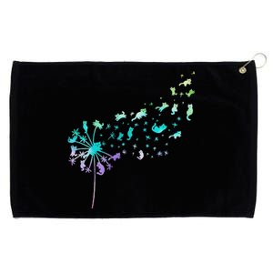 Dandelion Cat Lovers Cat Fans Flower Power Dandelions Grommeted Golf Towel