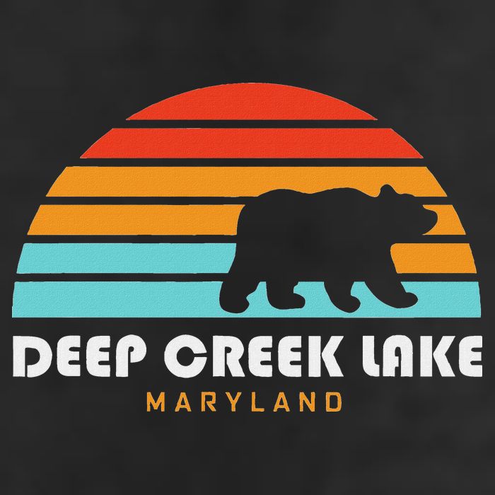 Deep Creek Lake Maryland Bear Deep Creek Lake Cool Comfort Performance Bucket Hat