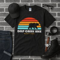 Deep Creek Lake Maryland Bear Deep Creek Lake Tall T-Shirt