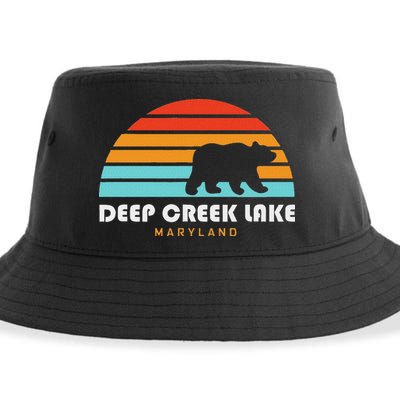 Deep Creek Lake Maryland Bear Deep Creek Lake Sustainable Bucket Hat