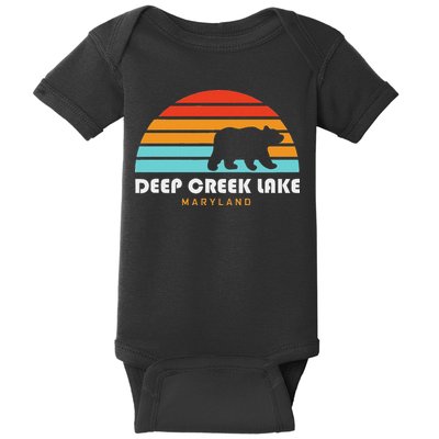 Deep Creek Lake Maryland Bear Deep Creek Lake Baby Bodysuit
