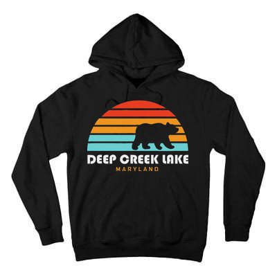 Deep Creek Lake Maryland Bear Deep Creek Lake Tall Hoodie