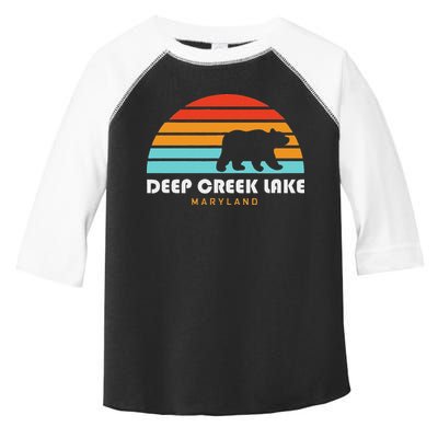 Deep Creek Lake Maryland Bear Deep Creek Lake Toddler Fine Jersey T-Shirt