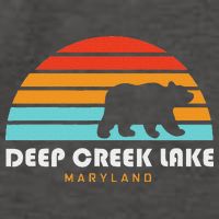 Deep Creek Lake Maryland Bear Deep Creek Lake Vector Backpack