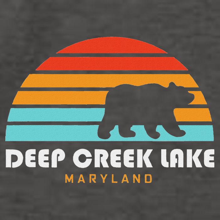 Deep Creek Lake Maryland Bear Deep Creek Lake Vector Backpack