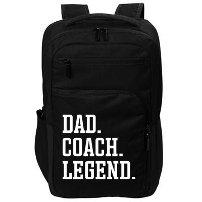 Dad Coach Legend Coach Dad Impact Tech Backpack