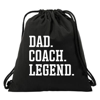 Dad Coach Legend Coach Dad Drawstring Bag