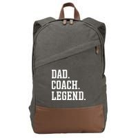 Dad Coach Legend Coach Dad Cotton Canvas Backpack