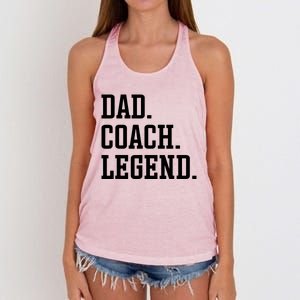 Dad Coach Legend Coach Dad Women's Knotted Racerback Tank