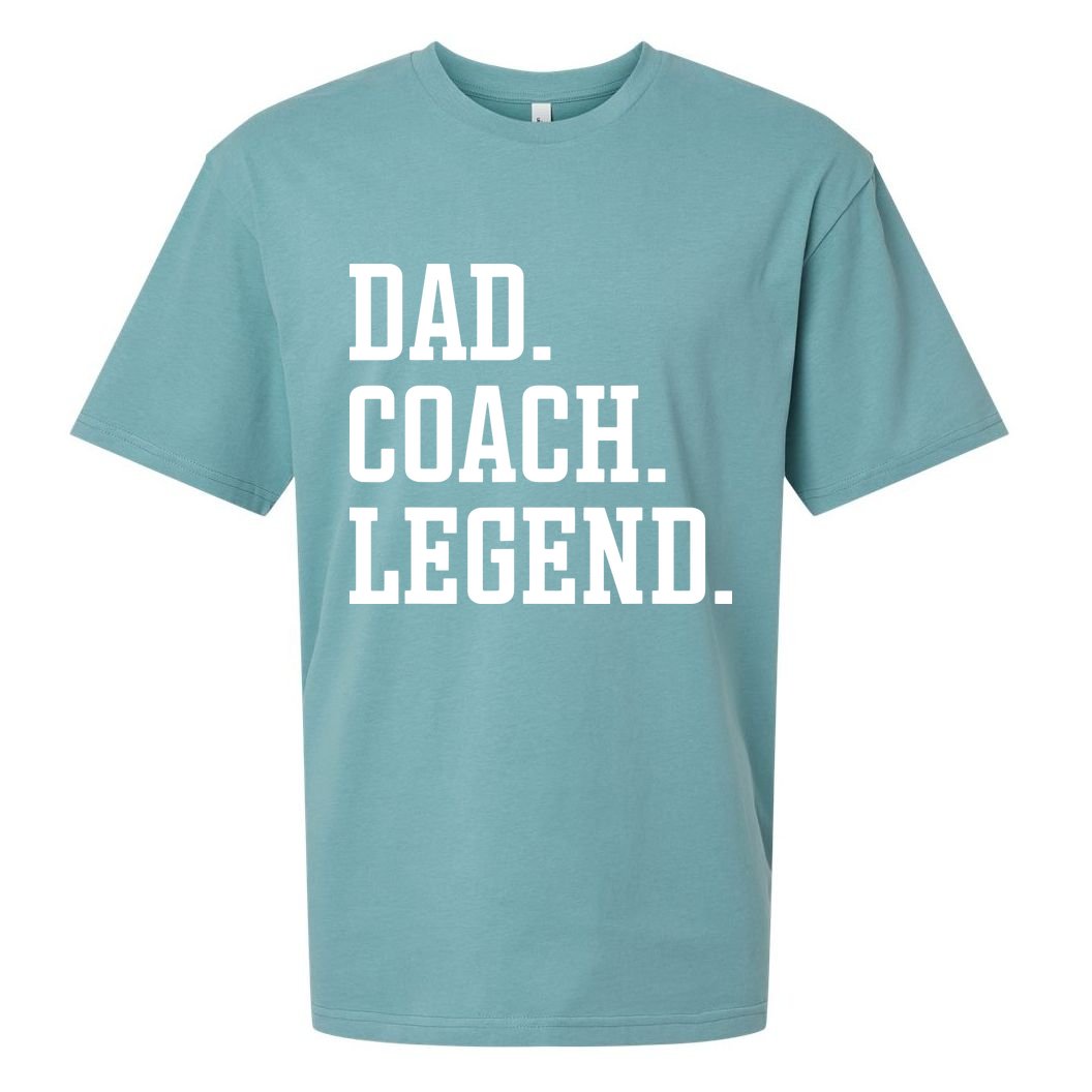 Dad Coach Legend Coach Dad Sueded Cloud Jersey T-Shirt