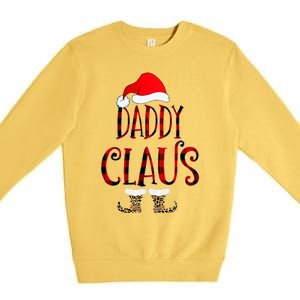 Daddy Claus Leopard Christmas Pajama Santa Gift For Father's Gift Premium Crewneck Sweatshirt