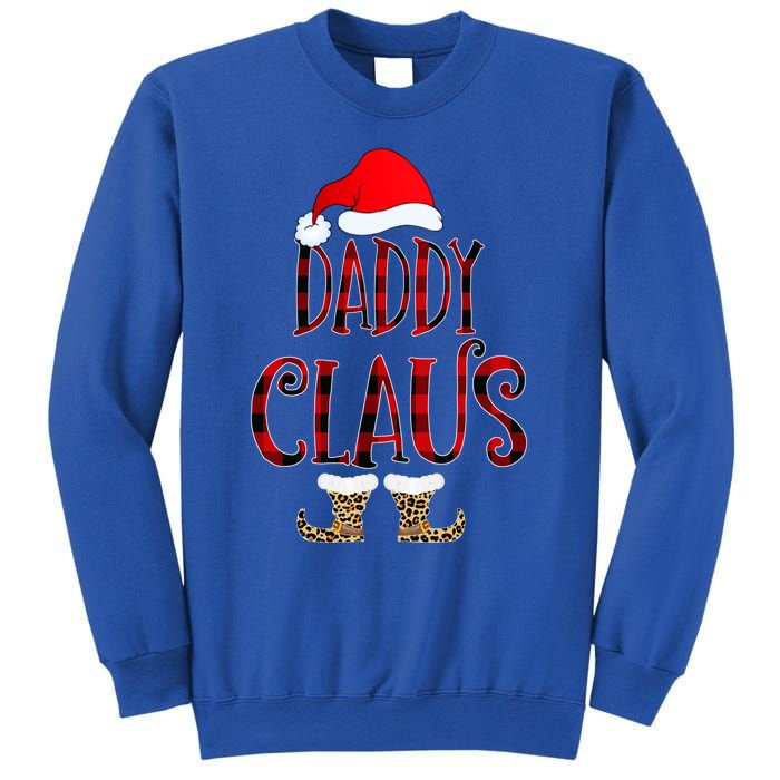 Daddy Claus Leopard Christmas Pajama Santa Gift For Father's Gift Sweatshirt