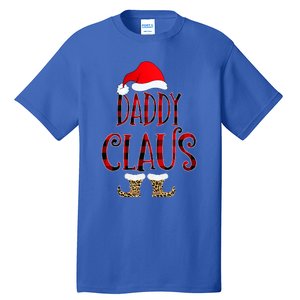 Daddy Claus Leopard Christmas Pajama Santa Gift For Father's Gift Tall T-Shirt