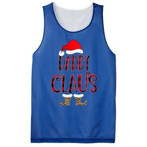 Daddy Claus Leopard Christmas Pajama Santa Gift For Father's Gift Mesh Reversible Basketball Jersey Tank