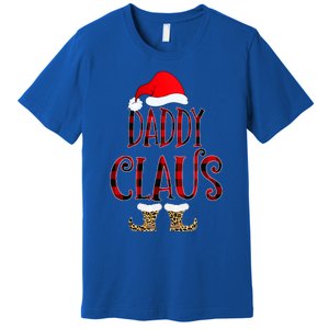 Daddy Claus Leopard Christmas Pajama Santa Gift For Father's Gift Premium T-Shirt