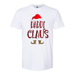 Daddy Claus Leopard Christmas Pajama Santa Gift For Father's Gift Softstyle CVC T-Shirt