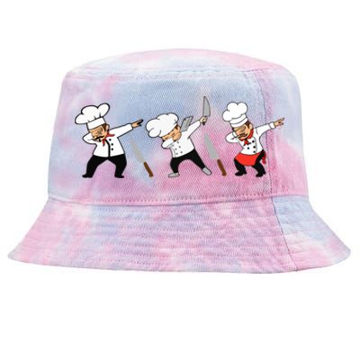 Dabbing Chef Lover Chief Cook Culinary Cool Gift Tie-Dyed Bucket Hat