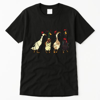 Ducks Christmas Light Tall T-Shirt