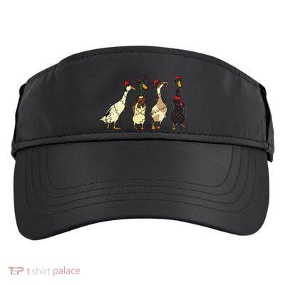 Ducks Christmas Light Adult Drive Performance Visor