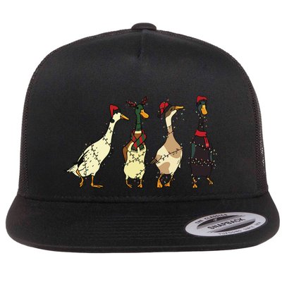Ducks Christmas Light Flatbill Hat