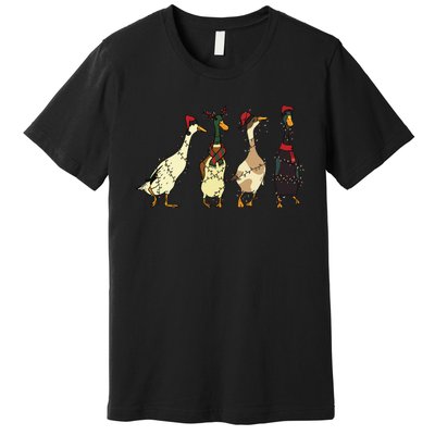 Ducks Christmas Light Premium T-Shirt