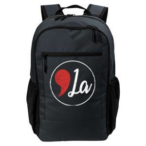 Distressed Comma La Funny Gift Kamala Harris Lovers Daily Commute Backpack