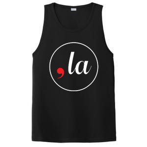 Distressed Comma La Funny Kamala Harris For President 2024 PosiCharge Competitor Tank