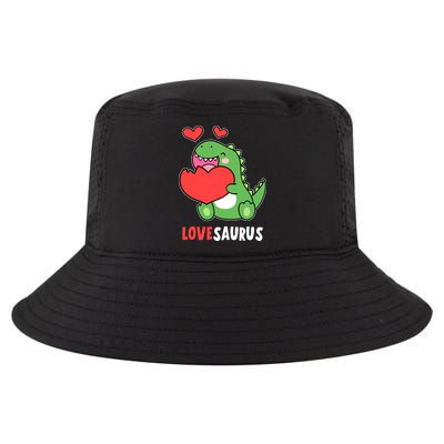 Dinosaur Cute LoveSaurus Valentines Day Heart Cool Comfort Performance Bucket Hat