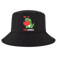 Dinosaur Cute LoveSaurus Valentines Day Heart Cool Comfort Performance Bucket Hat