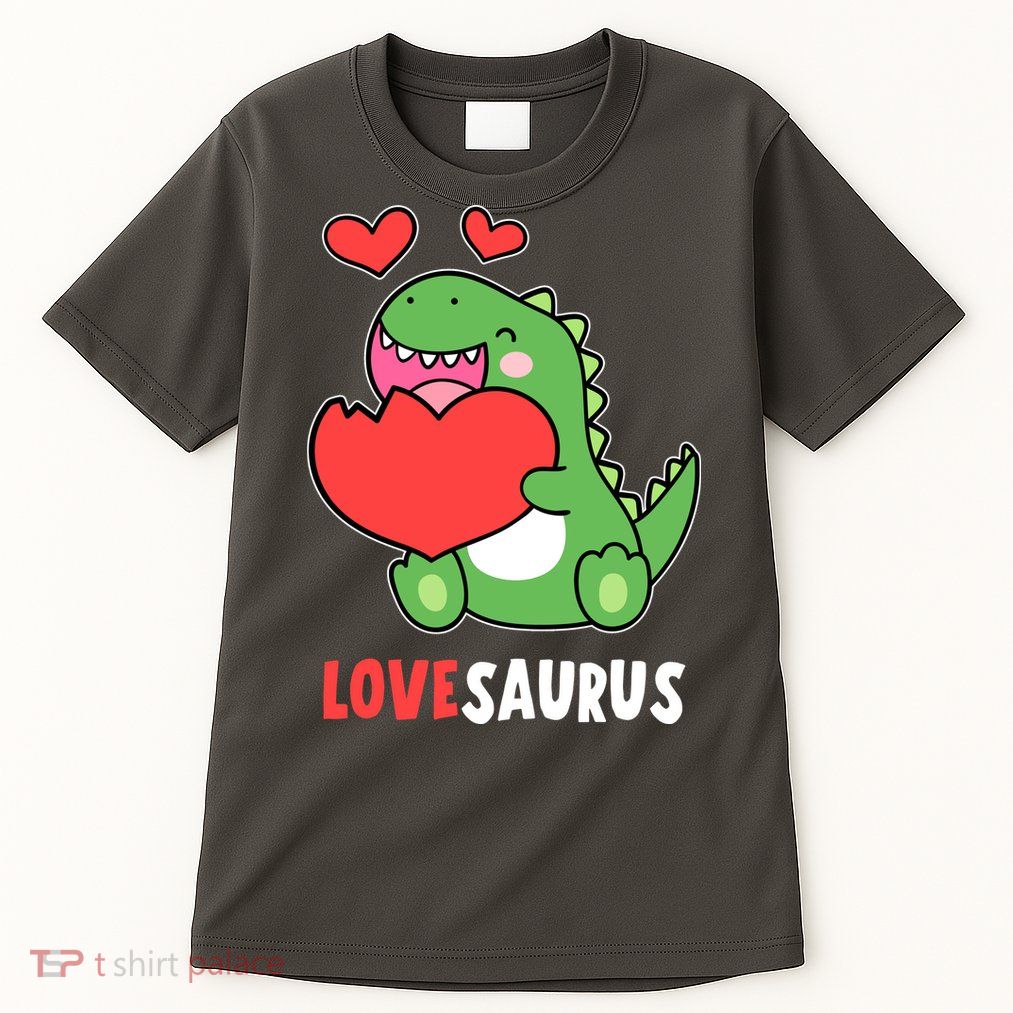 Dinosaur Cute LoveSaurus Valentines Day Heart Tall T-Shirt