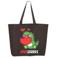 Dinosaur Cute LoveSaurus Valentines Day Heart 25L Jumbo Tote
