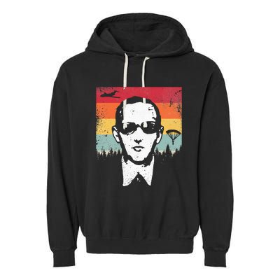 Db Cooper Lives Sketch Unsolved Mystery Urban Legend Rainbow Garment-Dyed Fleece Hoodie