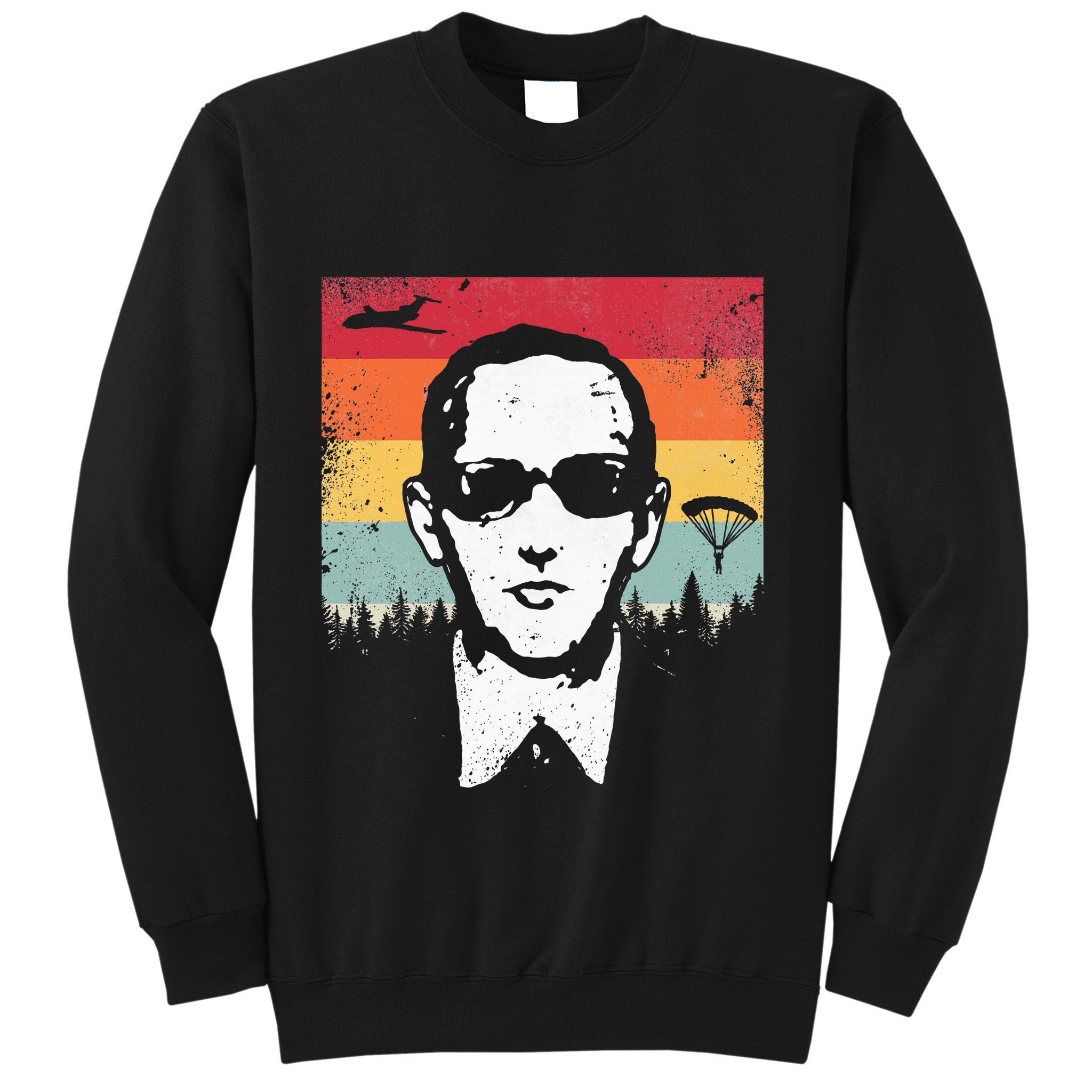 Db Cooper Lives Sketch Unsolved Mystery Urban Legend Rainbow Sweatshirt