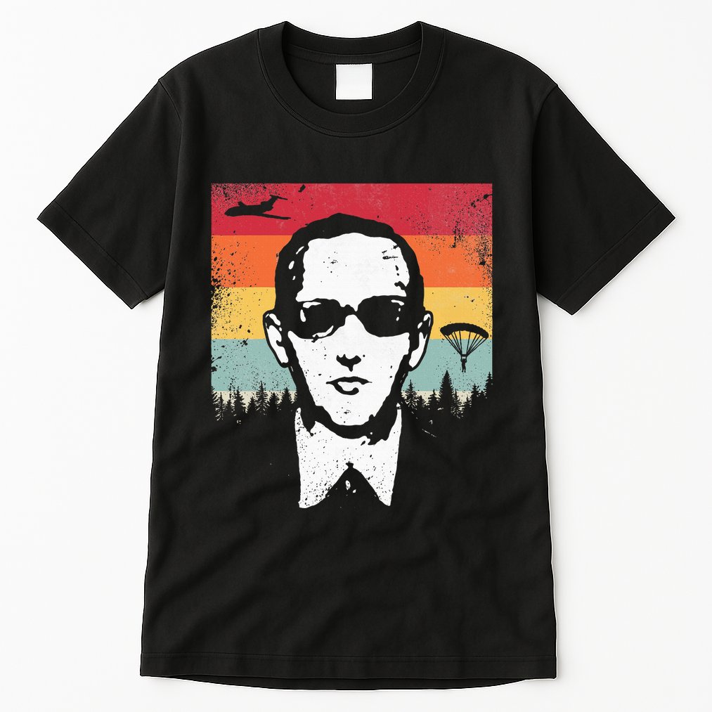 Db Cooper Lives Sketch Unsolved Mystery Urban Legend Rainbow Tall T-Shirt