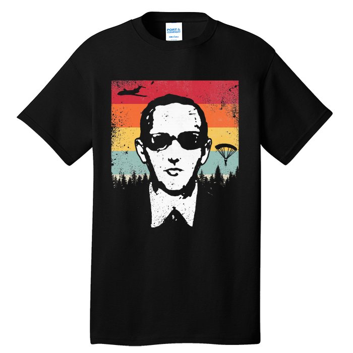 Db Cooper Lives Sketch Unsolved Mystery Urban Legend Rainbow Tall T-Shirt