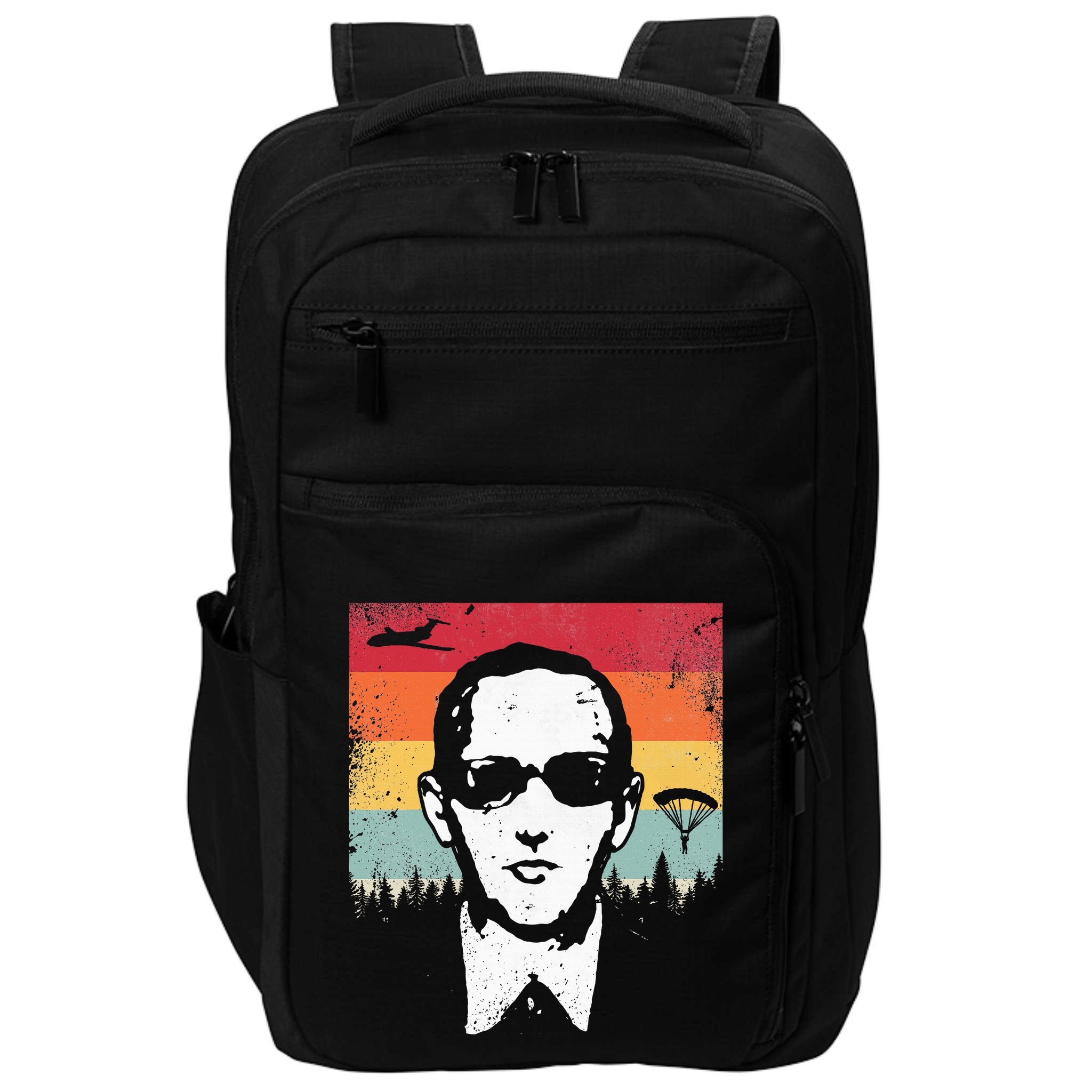 Db Cooper Lives Sketch Unsolved Mystery Urban Legend Rainbow Impact Tech Backpack
