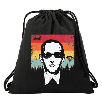 Db Cooper Lives Sketch Unsolved Mystery Urban Legend Rainbow Drawstring Bag